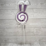 24IN EASTER BUNNY LOLLIPOP - PURPLE - 65593-PU