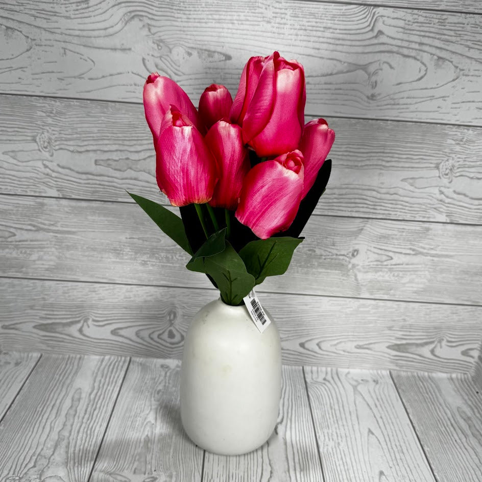 18IN TULIP BUSH X9 - PINK - 84888-PK * BL