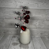 19IN VALENTINE HEART PICK - PINK/SILVER/RED - 65523 * BL G