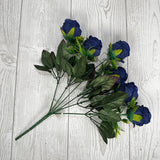ROSE BUDS/GRASS X6 - TEXAS BLUE - B21504-TXBL * BL