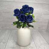 ROSE BUDS/GRASS X6 - TEXAS BLUE - B21504-TXBL * BL