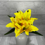 TIGER LILY BUSH X5 - YELLOW - B26017-YEL * RD
