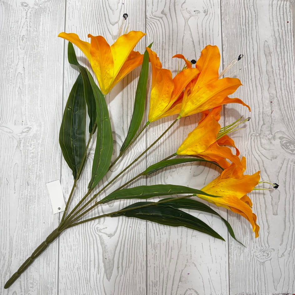 TIGER LILY BUSH X5 - ORANGE - B26017-OR * RD