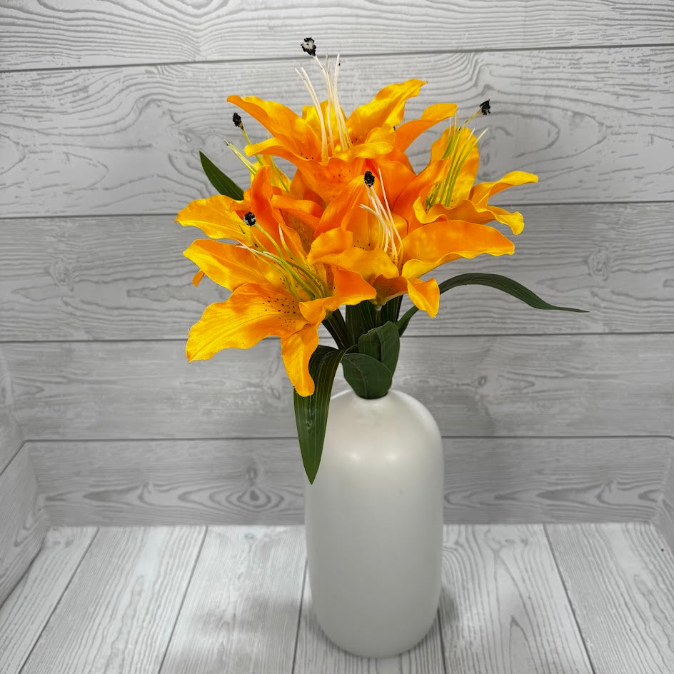 TIGER LILY BUSH X5 - ORANGE - B26017-OR * RD