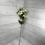 27" CLEMATIS SPRAY - WHITE - 28907 * OO