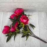 23" POLYESTER PEONY BUSH X9 - DARK PINK - 25788 * R