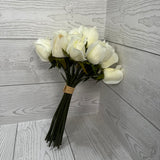 11" ROSE BUNDLE - CREAM - 28886 * BL