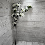 37.5" GERANIUM SPRAY - WHITE - 28880 * G