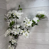 37.5" GERANIUM SPRAY - WHITE - 28880 * G
