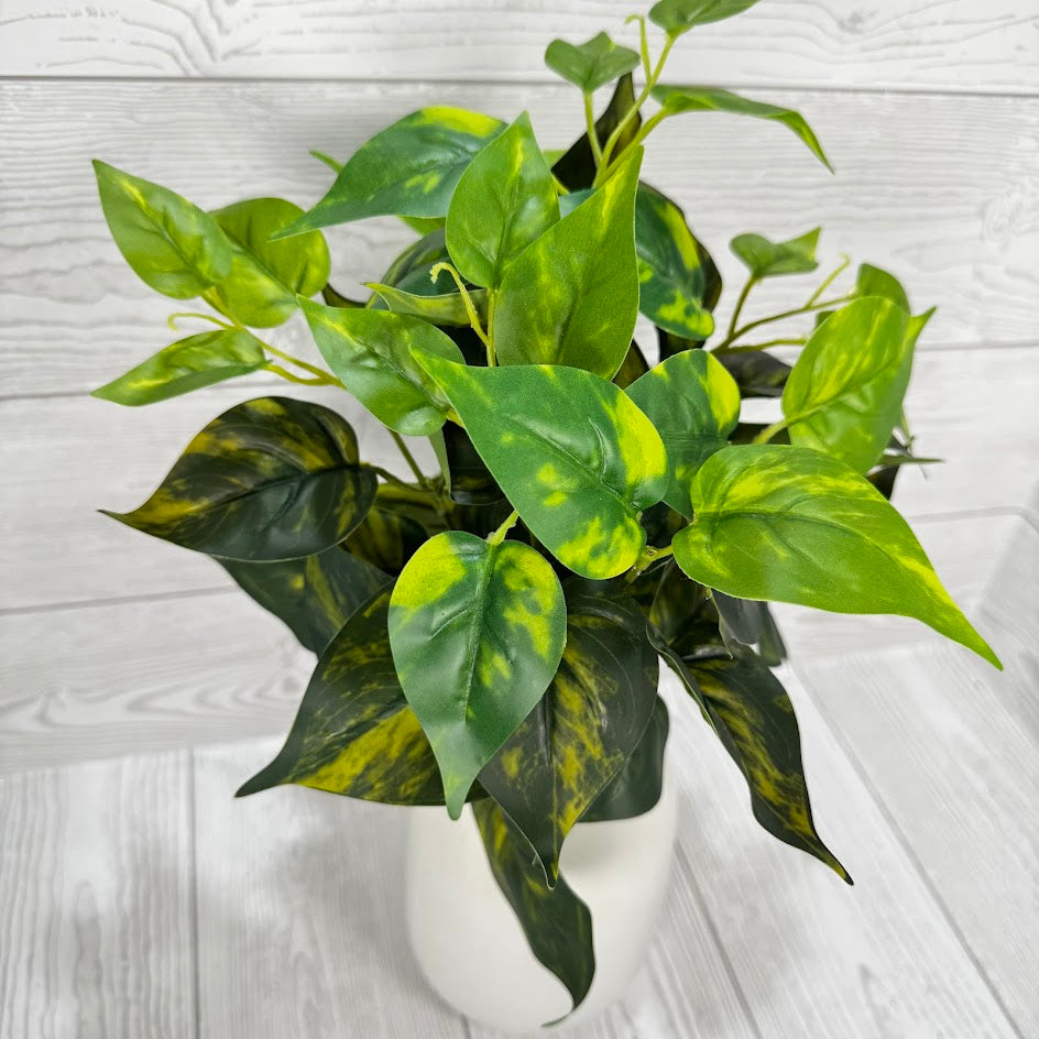 15.5" PLASTIC REAL TOUCH FOLIAGE BUSH X7 - 25785 * R BR