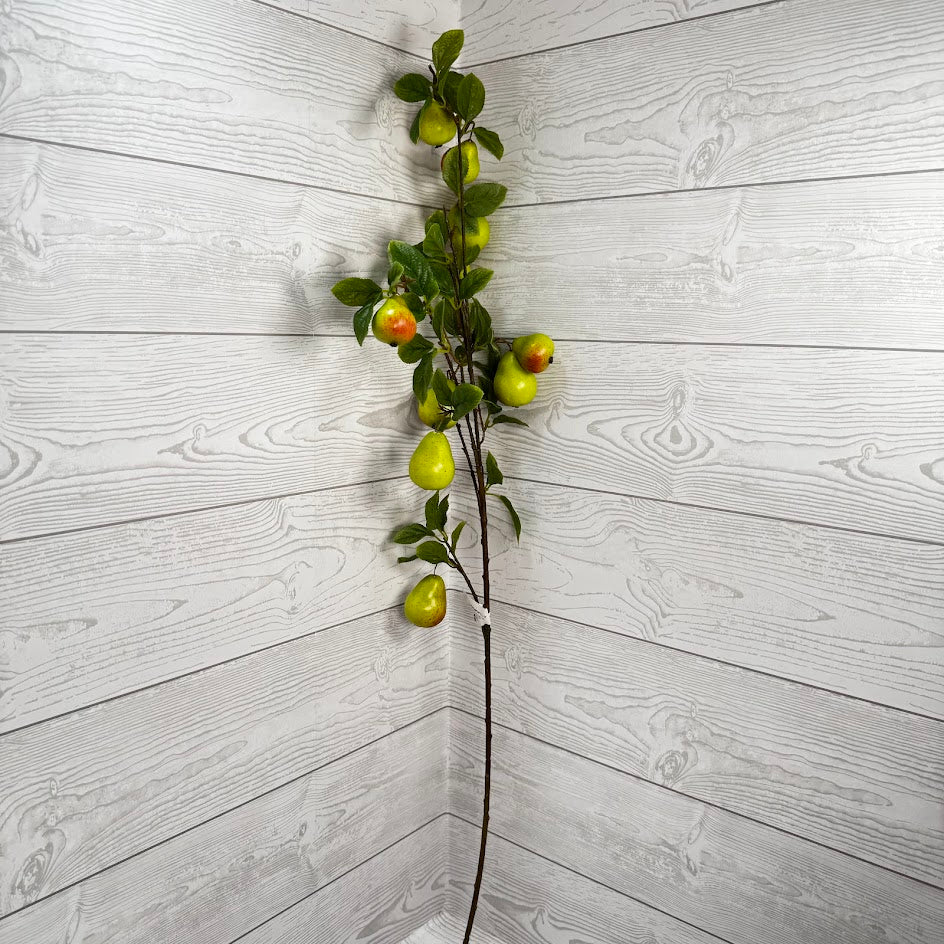 35" COUNTRY PEARS SPRAY X10 - RED/GREEN - 28311 * OO