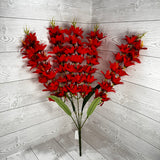 MINI LILY FILLER BUSH X5 - RED - B26099 * RD