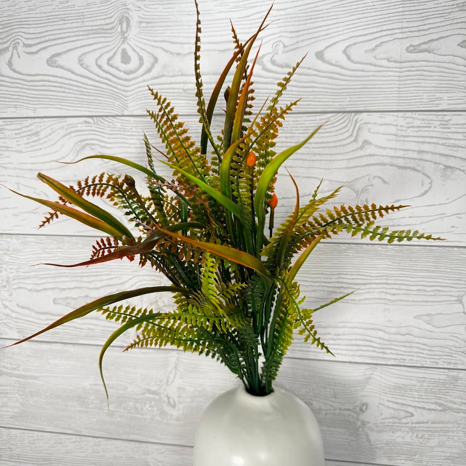 23IN BABY FERN/GRASS X7 - GREEN/BROWN - G22811-GNBR * R BR