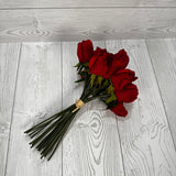 11" ROSE BUNDLE - RED - 28885 * BL