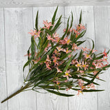 21" FRESH TOUCH MINI LILY BUSH - WHITE/PINK - 28309 * BL