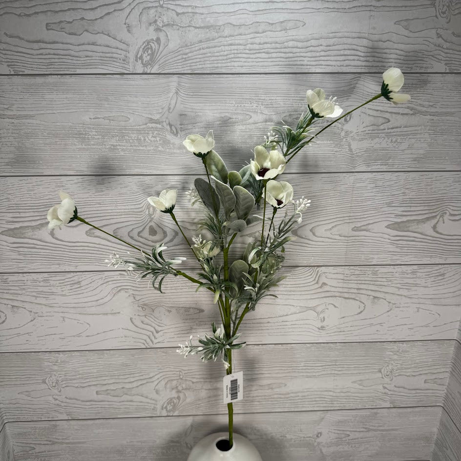 32IN SPRING BLOSSOM SPRAY - CREAM - 65463-CR * OO