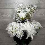 29IN ROSE SPIDER MUM DAISY - WHITE - 84053-WT