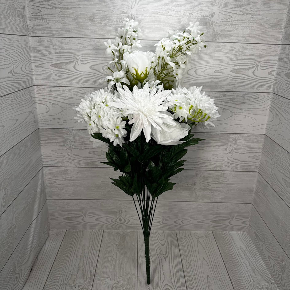 29IN ROSE SPIDER MUM DAISY - WHITE - 84053-WT