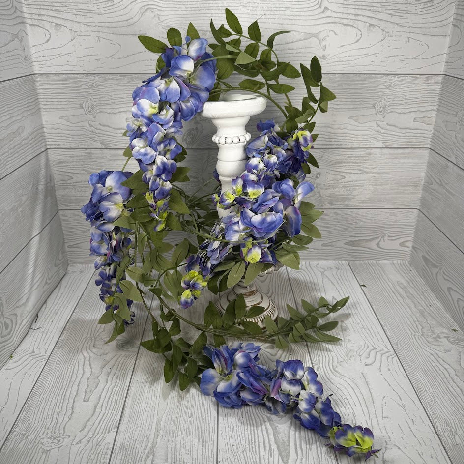 6FT WISTERIA GARLAND - BLUE - 85693-BL * R BR