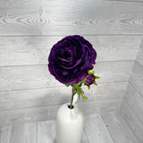 23.5IN RANUNCULUS SPRAY X2 - PURPLE - 85570-PU * PU