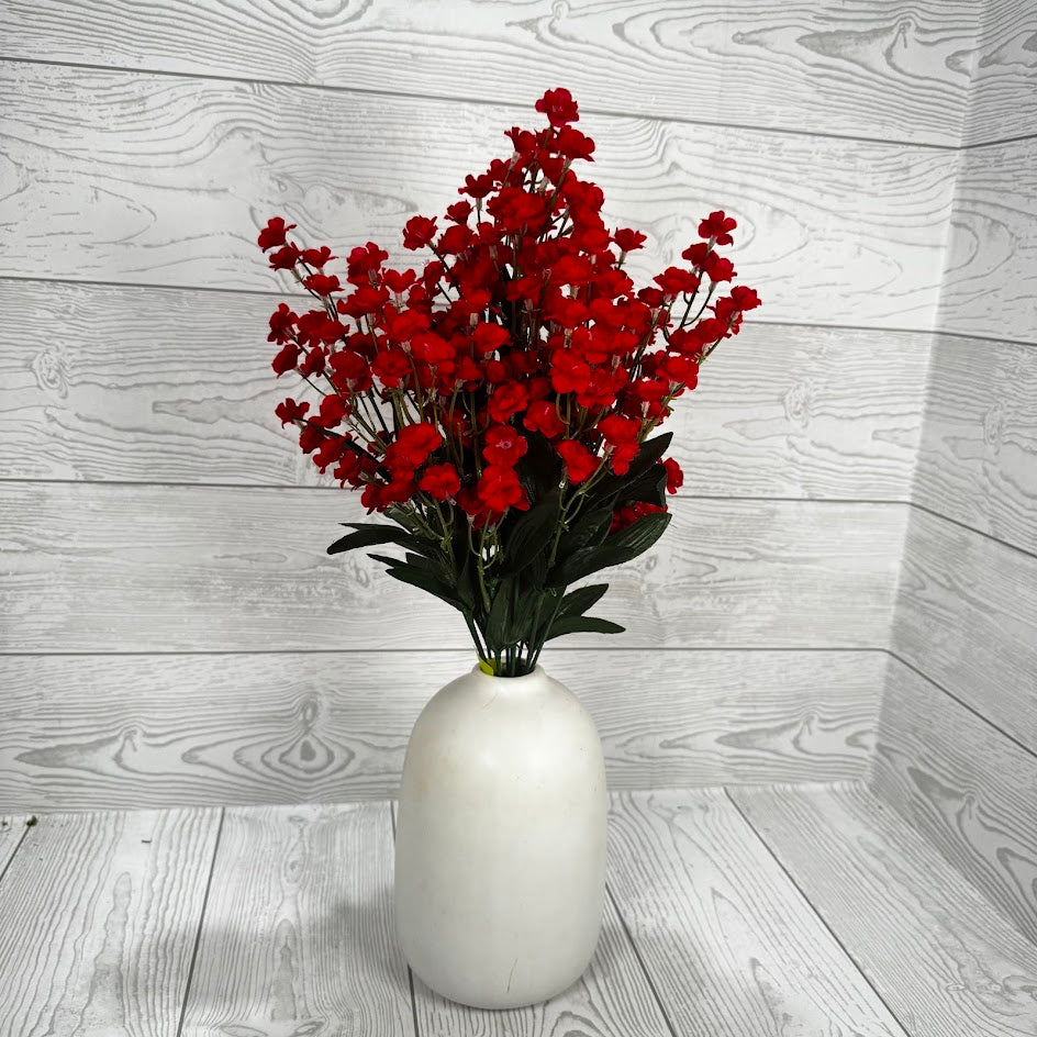 COLOR FAST DOUBLE BABY BREATH X11 H19 - RED - 31180RD