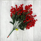 COLOR FAST DOUBLE BABY BREATH X11 H19 - RED - 31180RD
