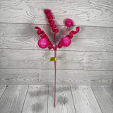 BALL CURLY PICK X5 H18 - HOT PINK - 63883HTPK * G