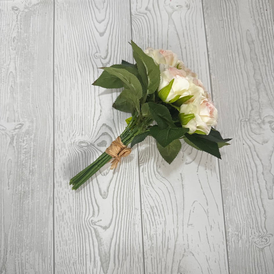MELANIE ROSE BOUQUET X12 H10 - PINK - 35140PK