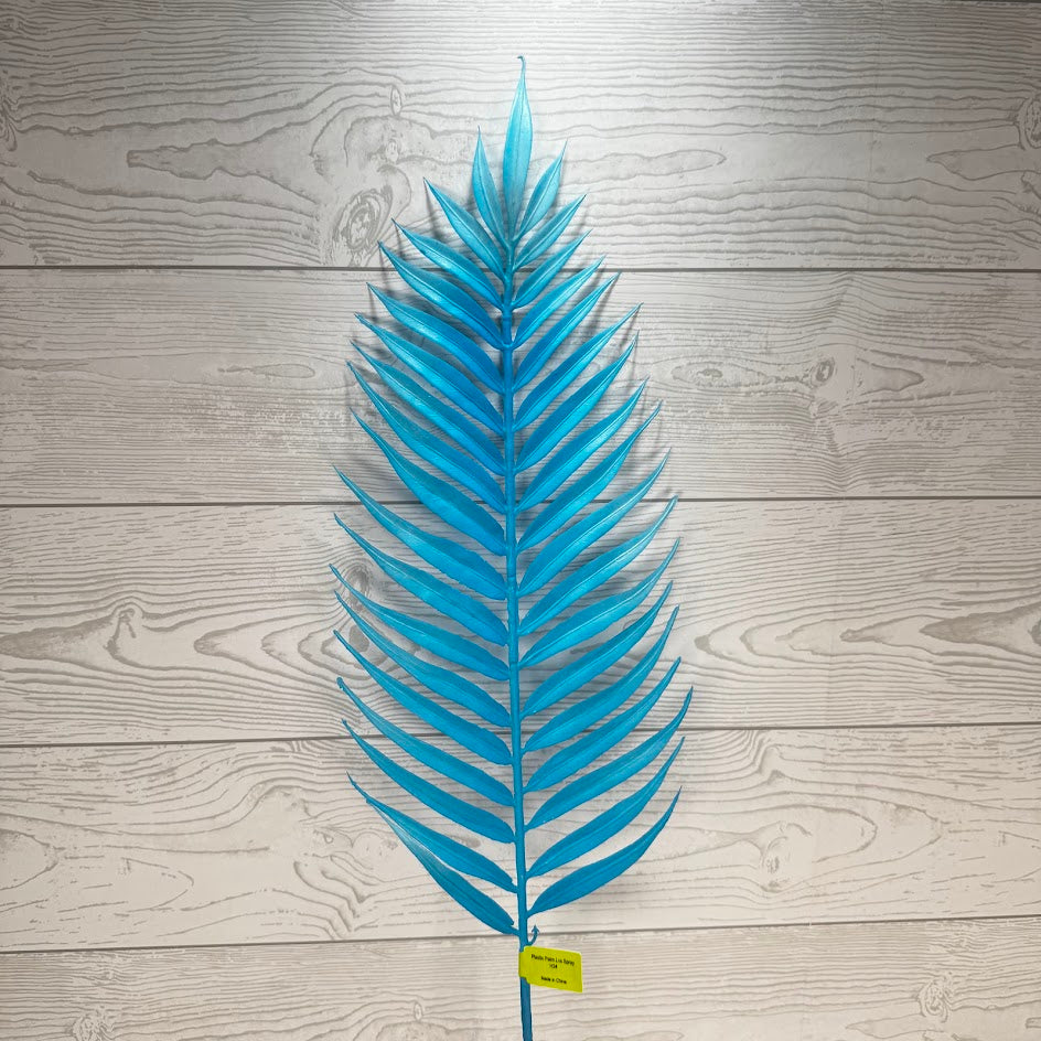 PLASTIC PALM LVS SPRAY H34 - BLUE - 64006BL * BL G