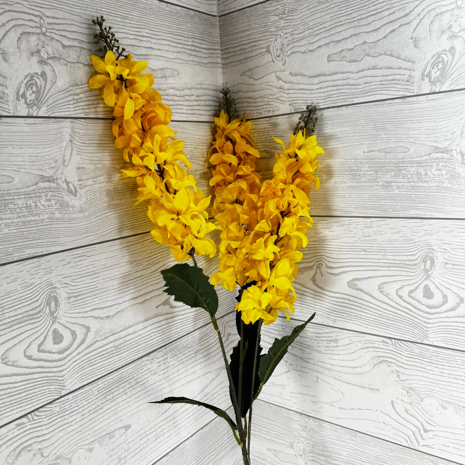 34IN HYACINTH SPRAY X3 - YELLOW - 85470-YEL * G