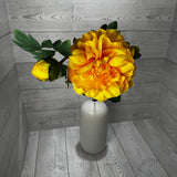 30IN PEONY SPRAY X2 - YELLOW - 85637-YEL * PU