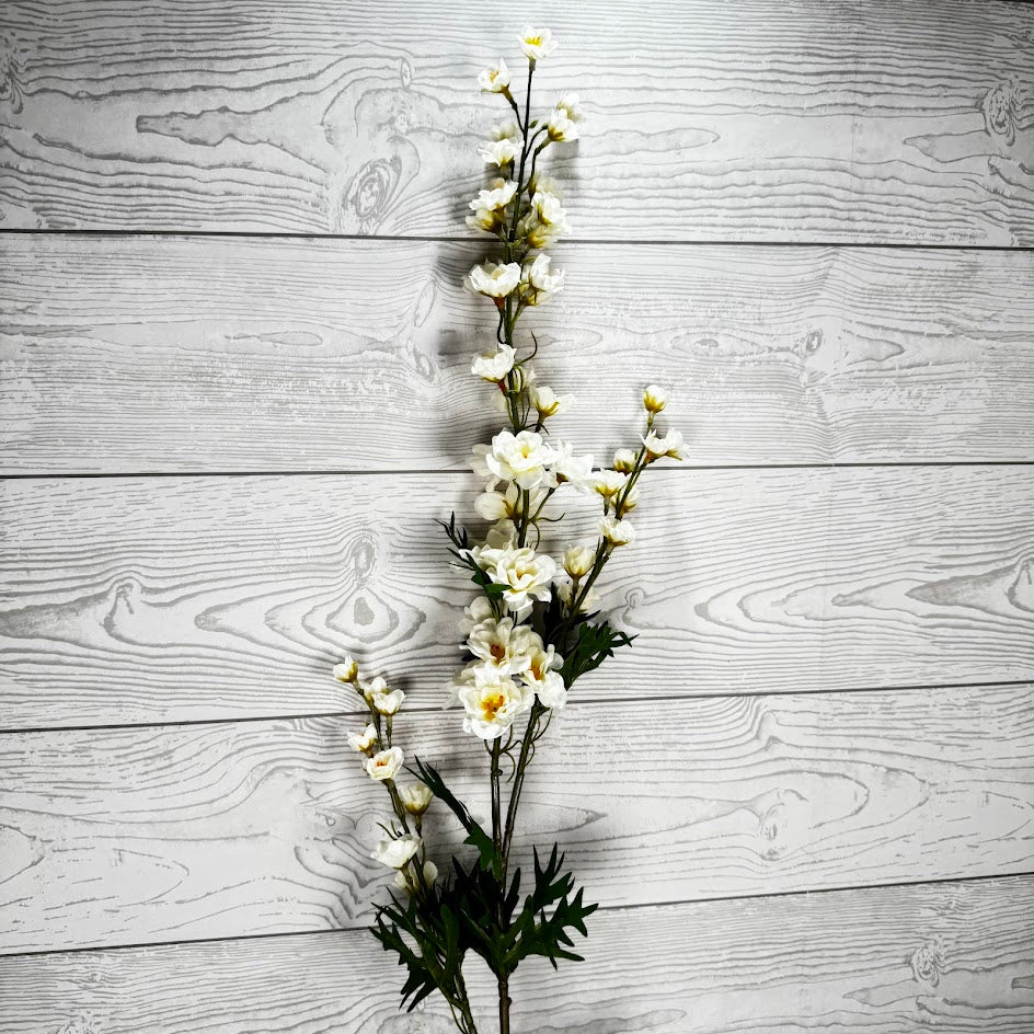 34IN DELPHINIUM SPRAY X3 - CREAM - 85466-CR * G