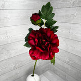 30IN PEONY SPRAY X2 - RED - 85637-RD * PU
