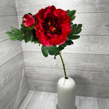 30IN PEONY SPRAY X2 - FUSCHIA - 85637-FU * PU