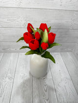 12IN SOFT TOUCH TULIP BUNDLE - RED - 85465-RD * G