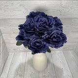 19IN ROSE BUSH X12 - NAVY BLUE - 85486-NAVYBLUE * BR