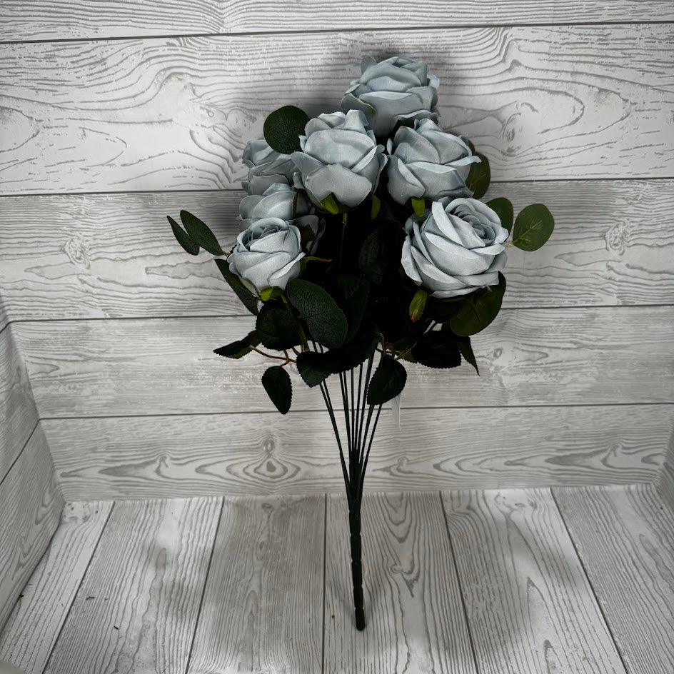 19IN ROSE BUSH X12 - BLUE - 85592-BL * G
