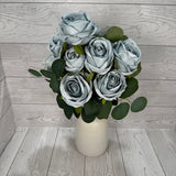 19IN ROSE BUSH X12 - BLUE - 85592-BL * G