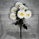 23IN DAHLIA BUSH X10 - CREAM - 82419-CR * BR