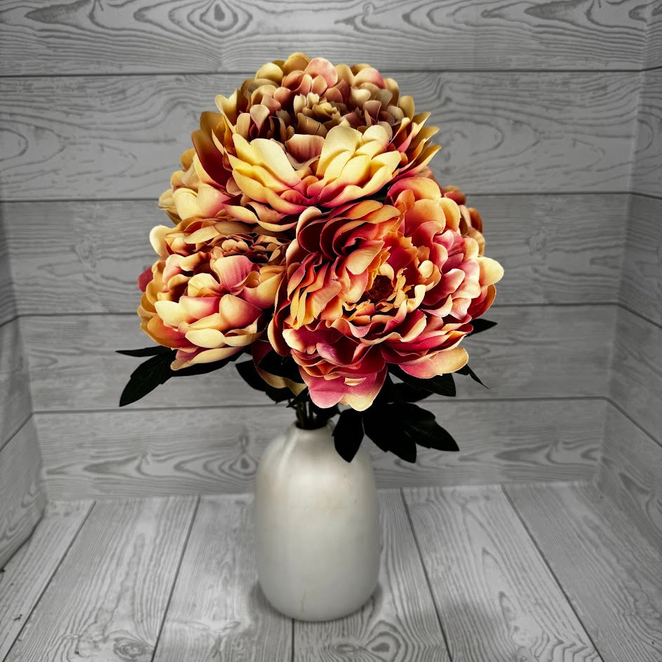 19IN PEONY BUSH X5 - MAUVE - 85212-MV * RD