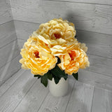 19IN PEONY BUSH X5 - BEIGE 0 85212-BEIGE * RD