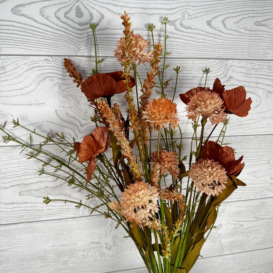 21IN POPPY CATTAIL MIXED - BROWN - 40375-BRN * OO