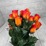 COLOR FAST LILLIAN ROSE BUD BUSH X14 STEMS - 30308 - INDIVIDUAL COLORS