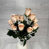 COLOR FAST LILLIAN ROSE BUD BUSH X14 STEMS - 30308 - INDIVIDUAL COLORS
