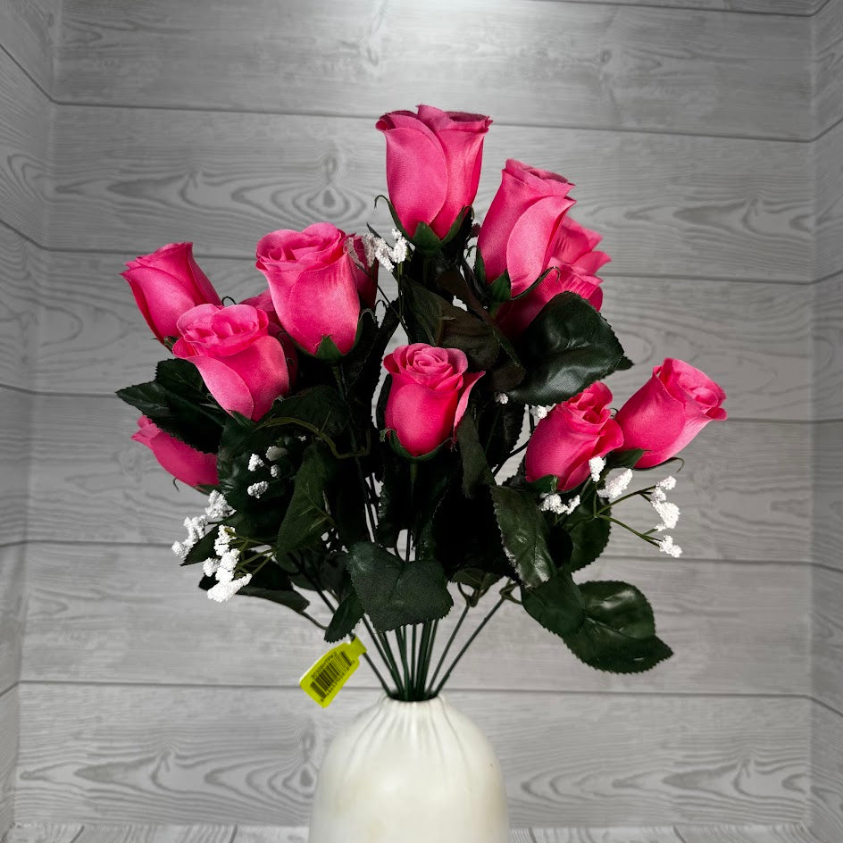 COLOR FAST LILLIAN ROSE BUD BUSH X14 STEMS - 30308 - INDIVIDUAL COLORS