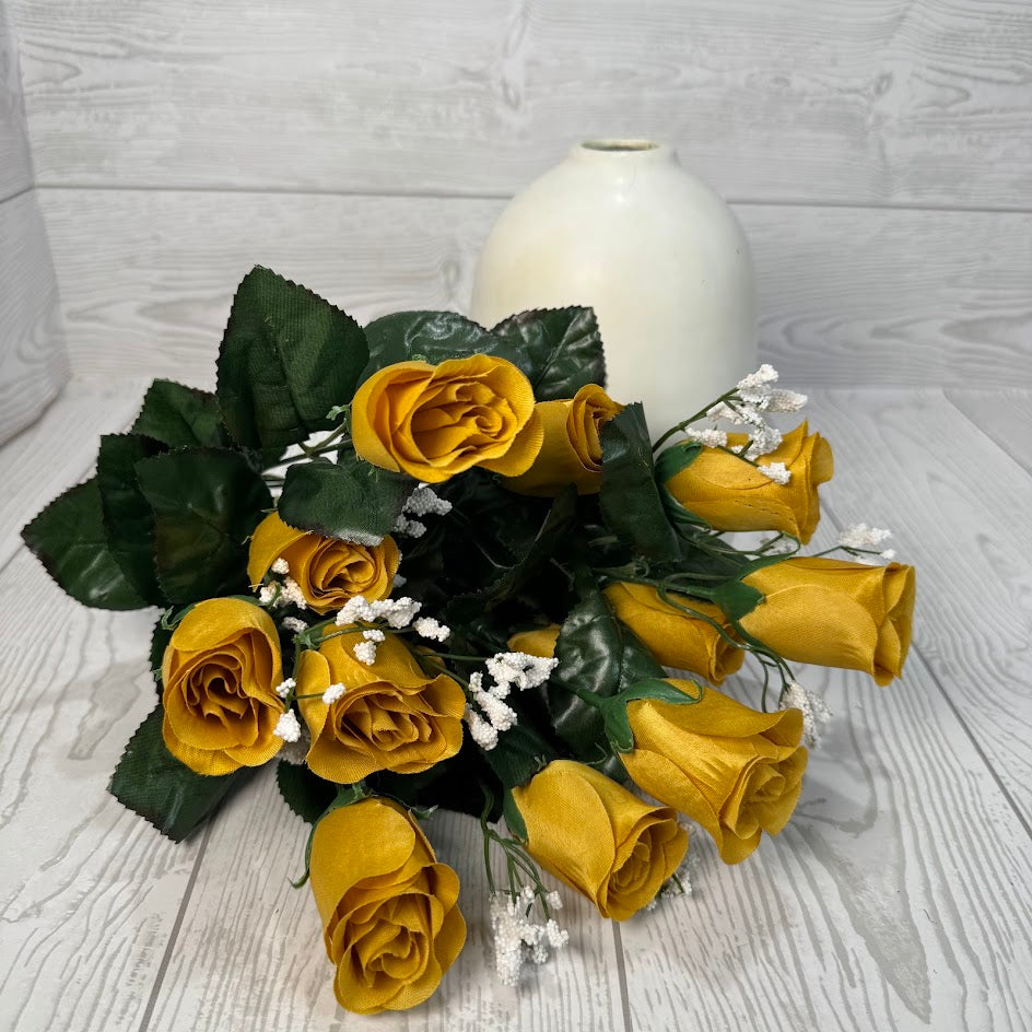 COLOR FAST LILLIAN ROSE BUD BUSH X14 STEMS - 30308 - INDIVIDUAL COLORS