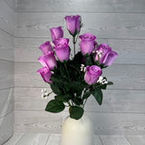 COLOR FAST LILLIAN ROSE BUD BUSH X14 STEMS - 30308 - INDIVIDUAL COLORS