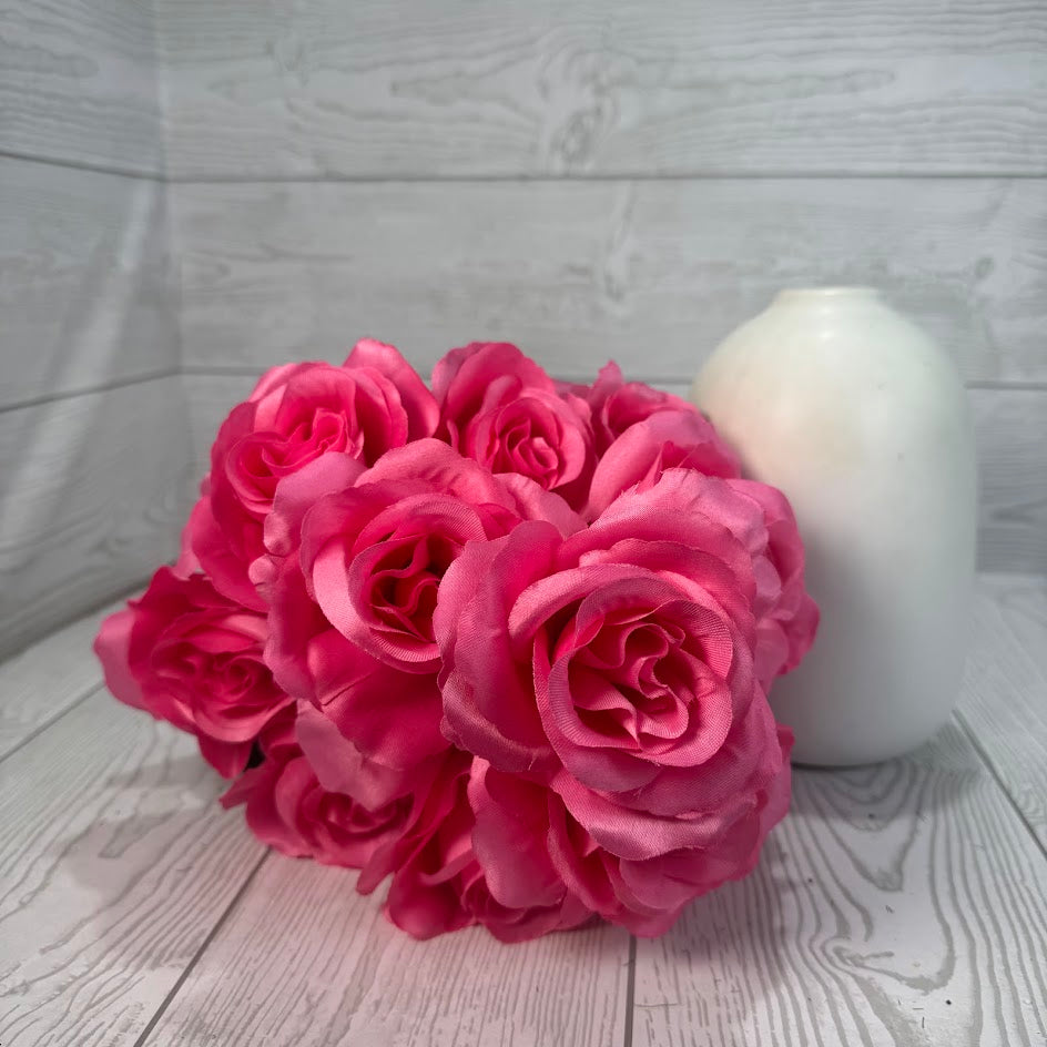COLOR FAST LILLIAN OPEN ROSE BUSH X12 STEM H17 - 30388 - INDIVIDUAL COLORS