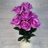 COLOR FAST LILLIAN OPEN ROSE BUSH X12 STEM H17 - 30388 - INDIVIDUAL COLORS