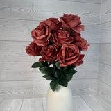 COLOR FAST LILLIAN OPEN ROSE BUSH X12 STEM H17 - 30388 - INDIVIDUAL COLORS